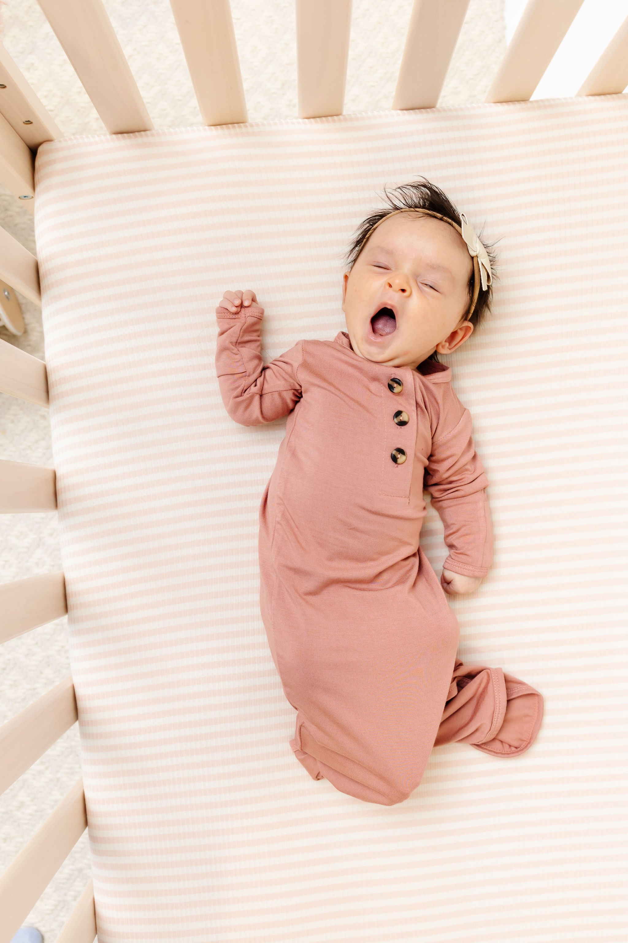 Harper Ribbed Crib Sheet
