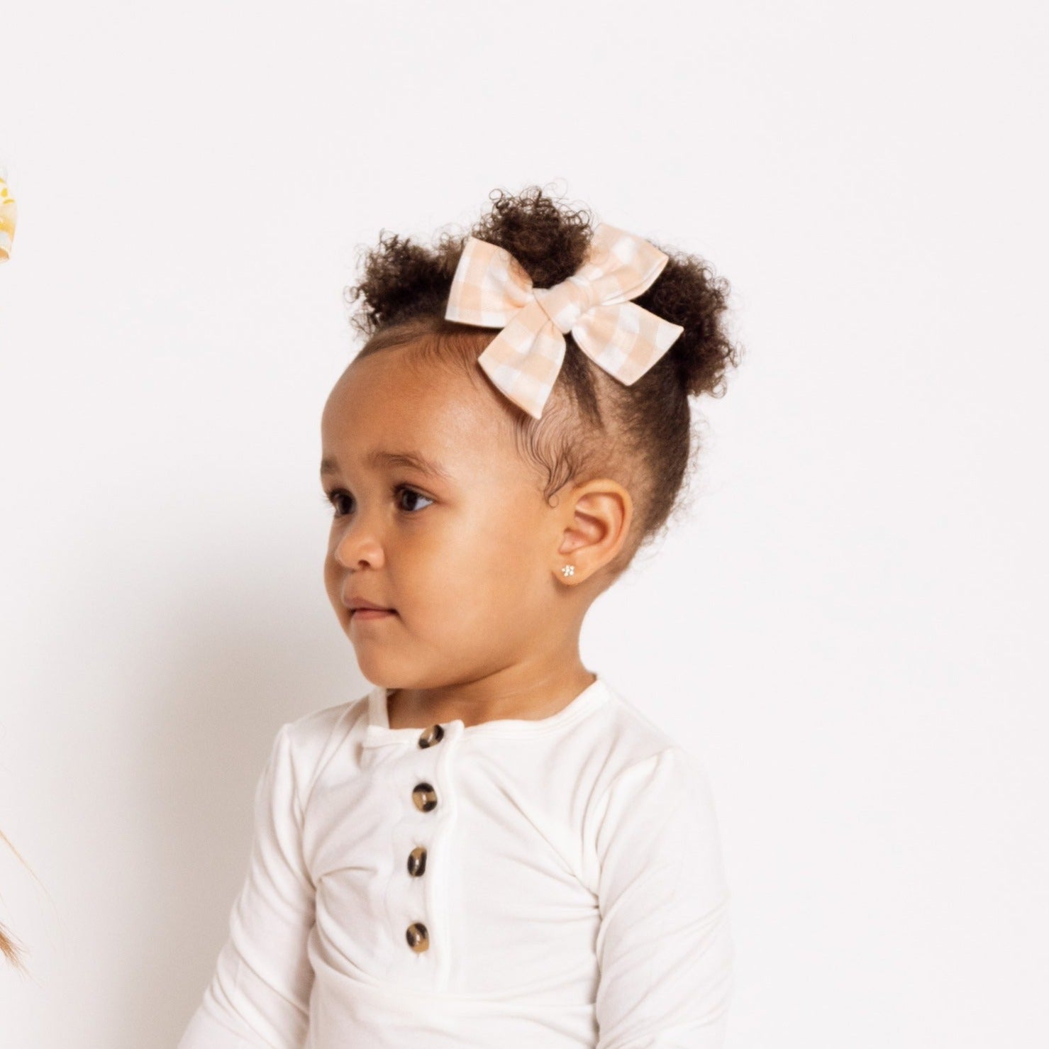 Classic Bow - Peach Gingham