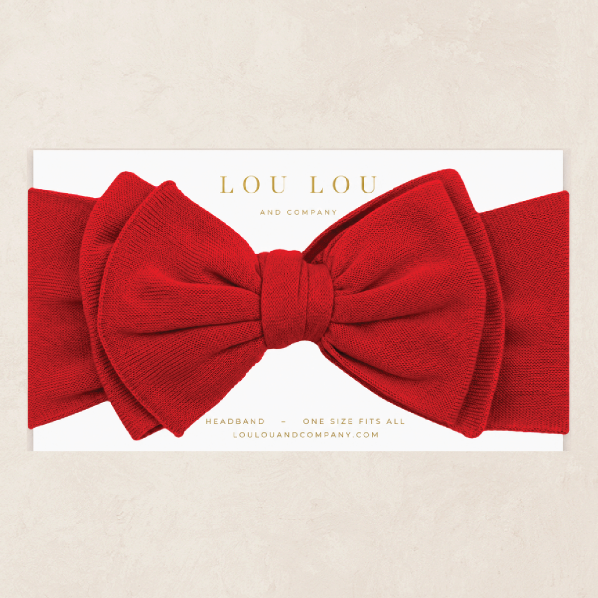Knit Headband - Red