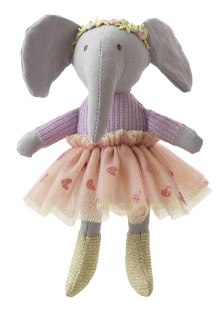 Plush Cotton Animal in Dress