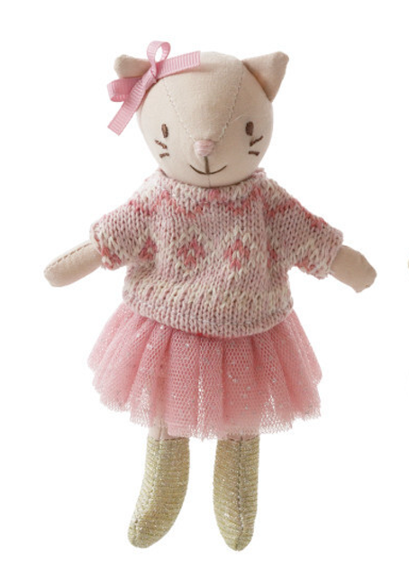 Plush Cotton Animal in Dress