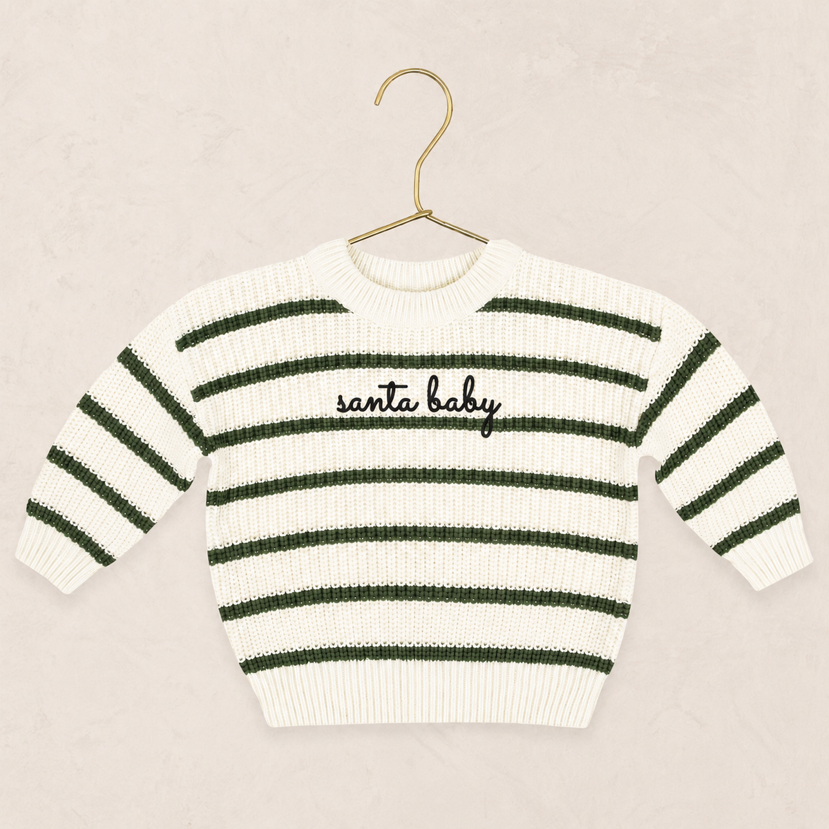 Knit Chunky Sweater - "Santa Baby"
