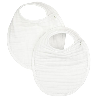 Cloud Muslin™ Bib 2 Pack - White