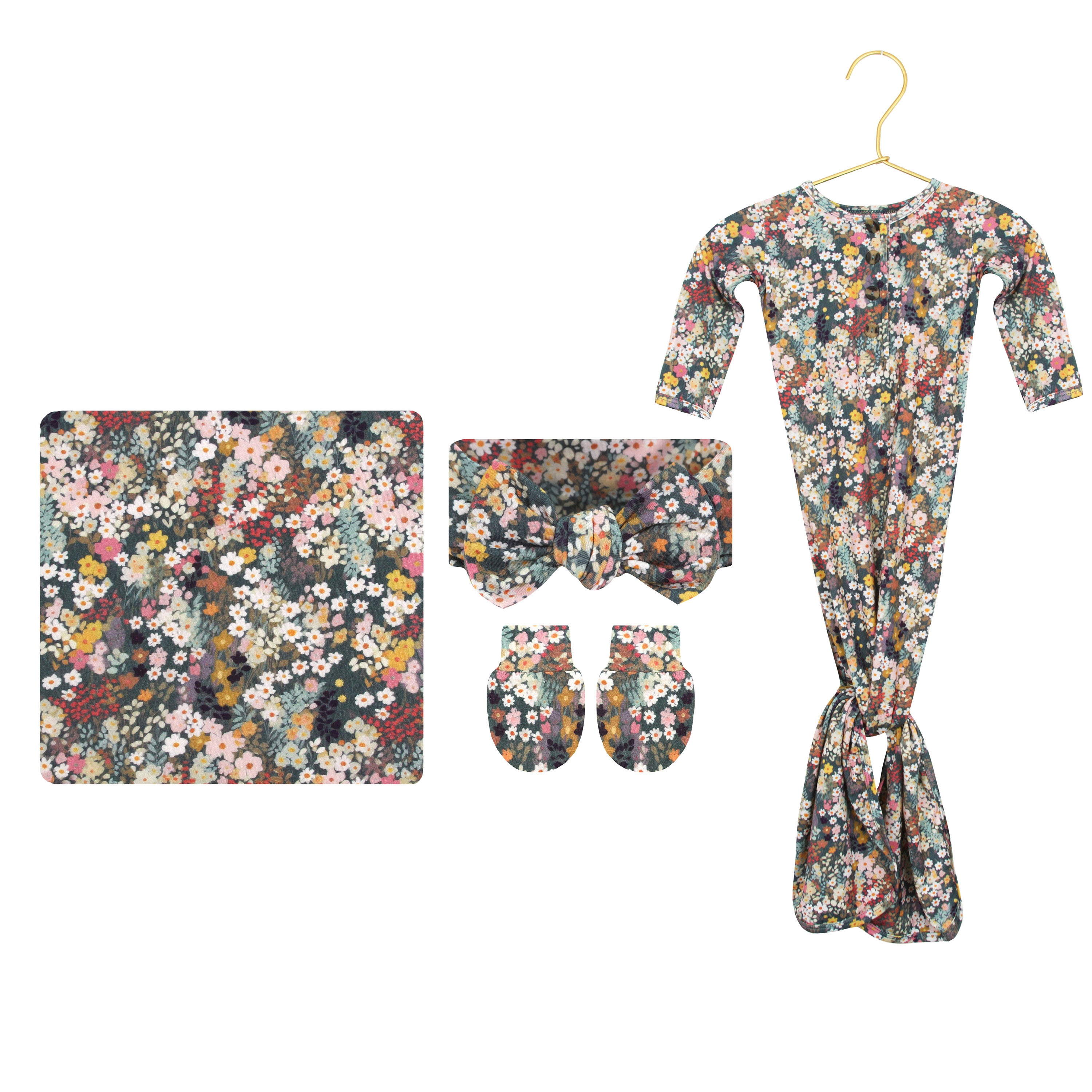 Aria Newborn Headband Bundle (Gown)