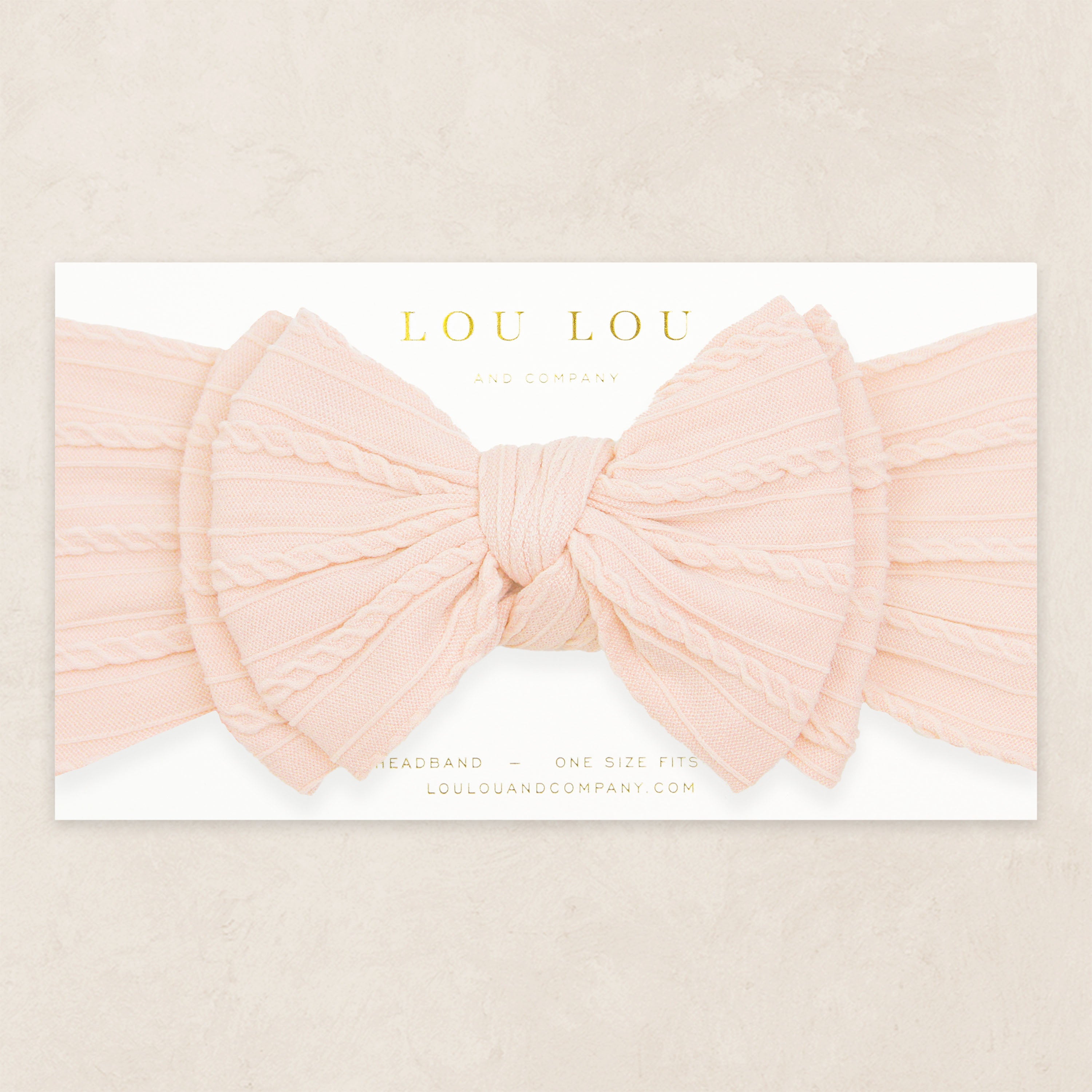 Cable Knit Headband - Ballerina