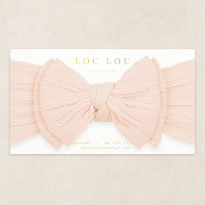 Cable Knit Headband - Ballerina