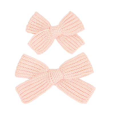 Sweater Bow - Ballet Chunky Knit Clip