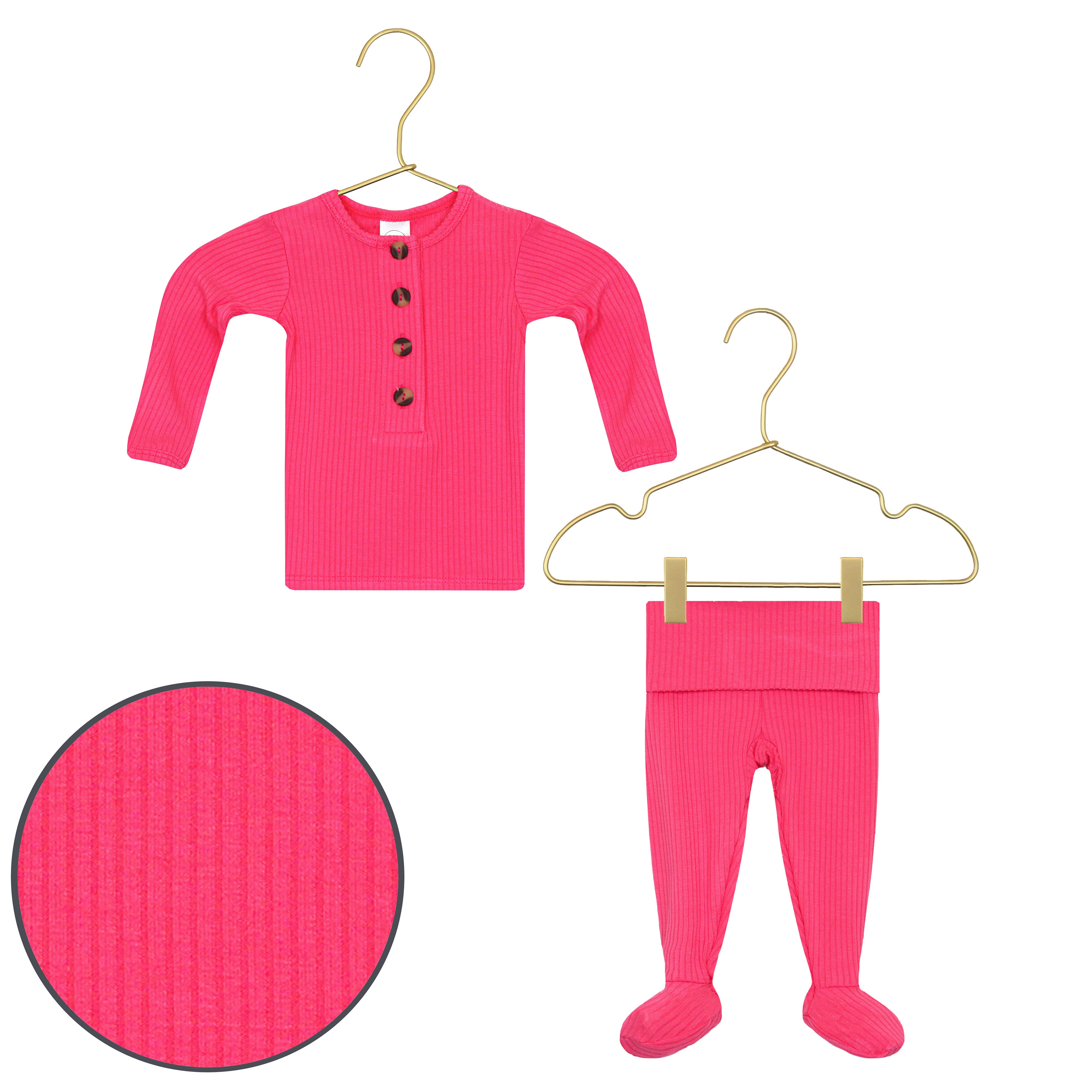 Barbie Ribbed Top + Bottoms