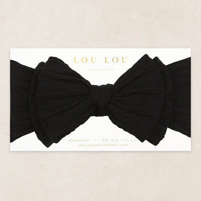 Cable Knit Headband - Black