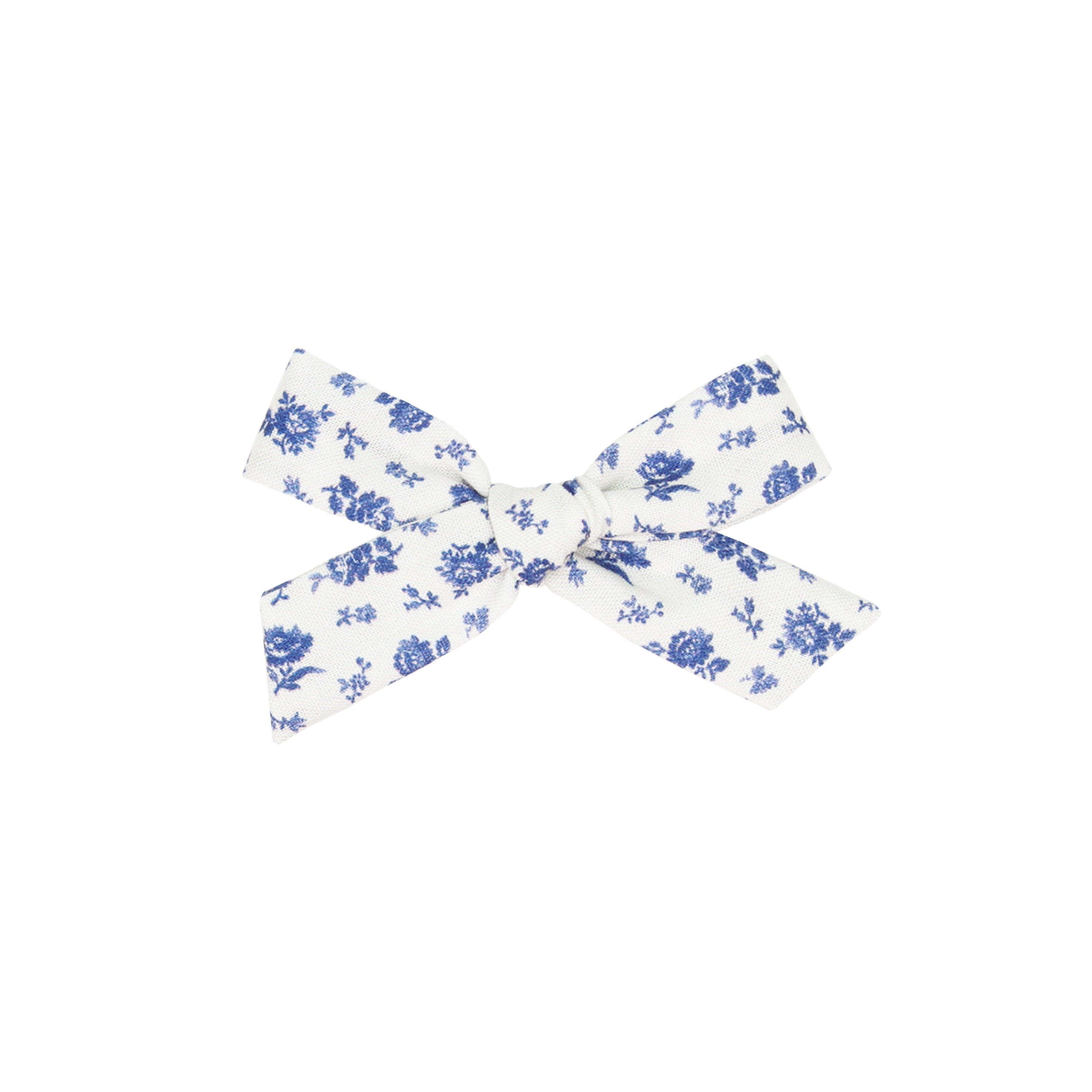Classic Bow - Forget Me Not Floral Petite Clip