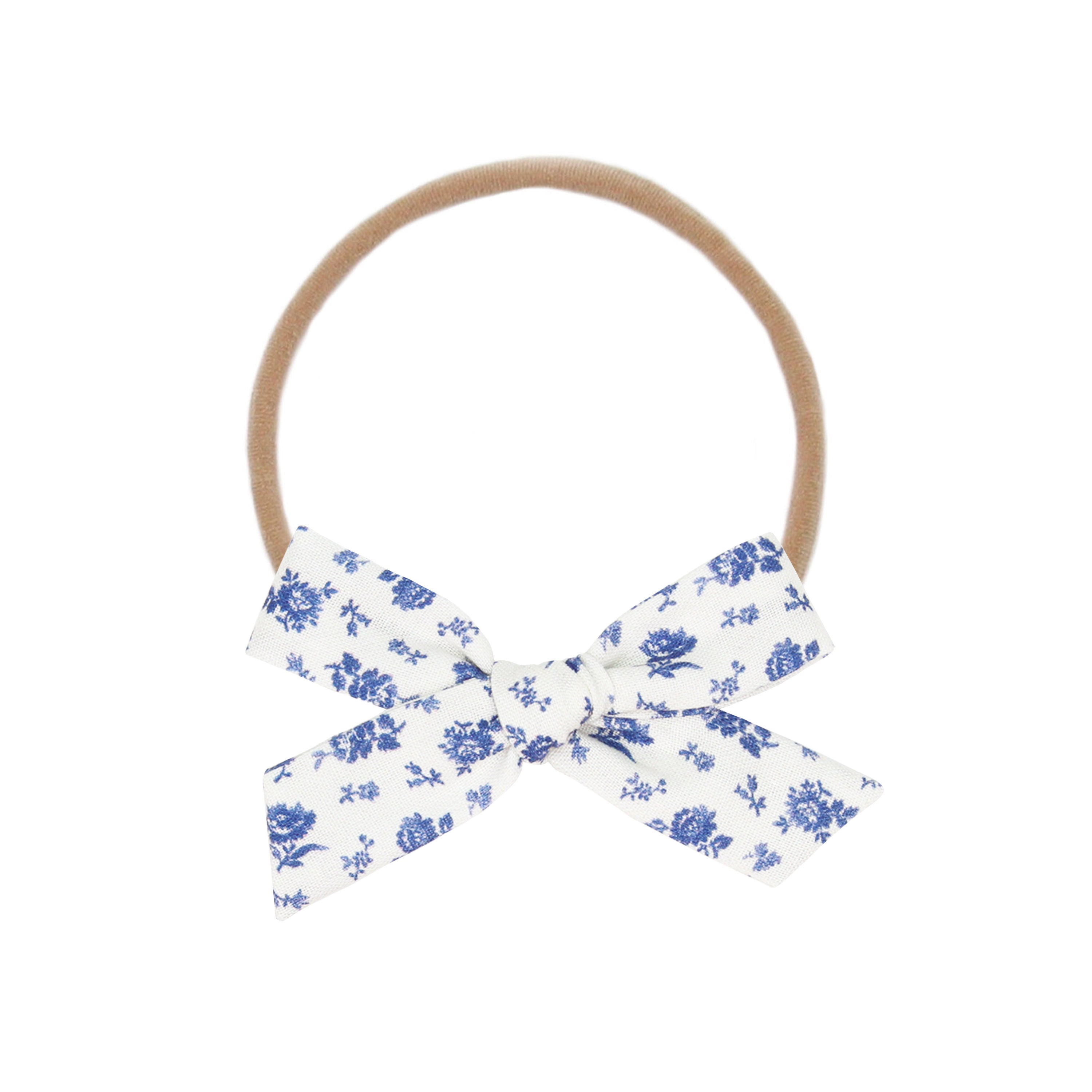 Classic Bow - Forget Me Not Floral Petite Headband