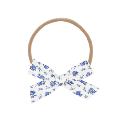 Classic Bow - Forget Me Not Floral Petite Headband