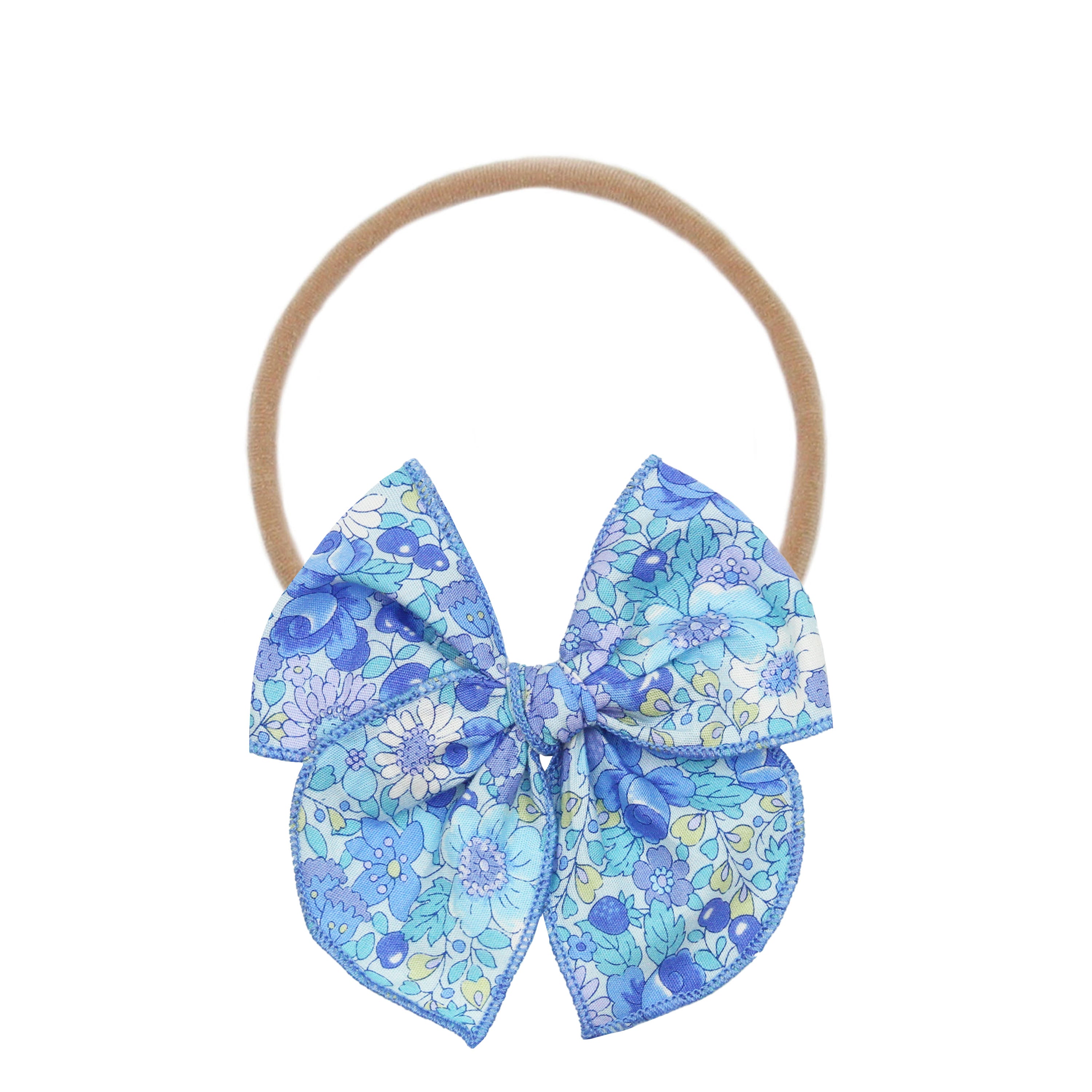 Heirloom Bow - Blueberry Floral Headband