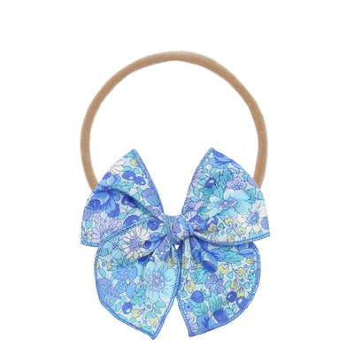 Heirloom Bow - Blueberry Floral Headband