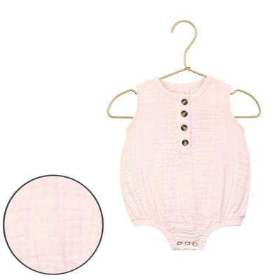 Cloud Muslin™ Bubble Romper - Blush
