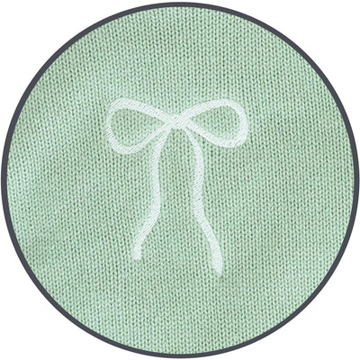Bow Embroidery - Knit Onesie