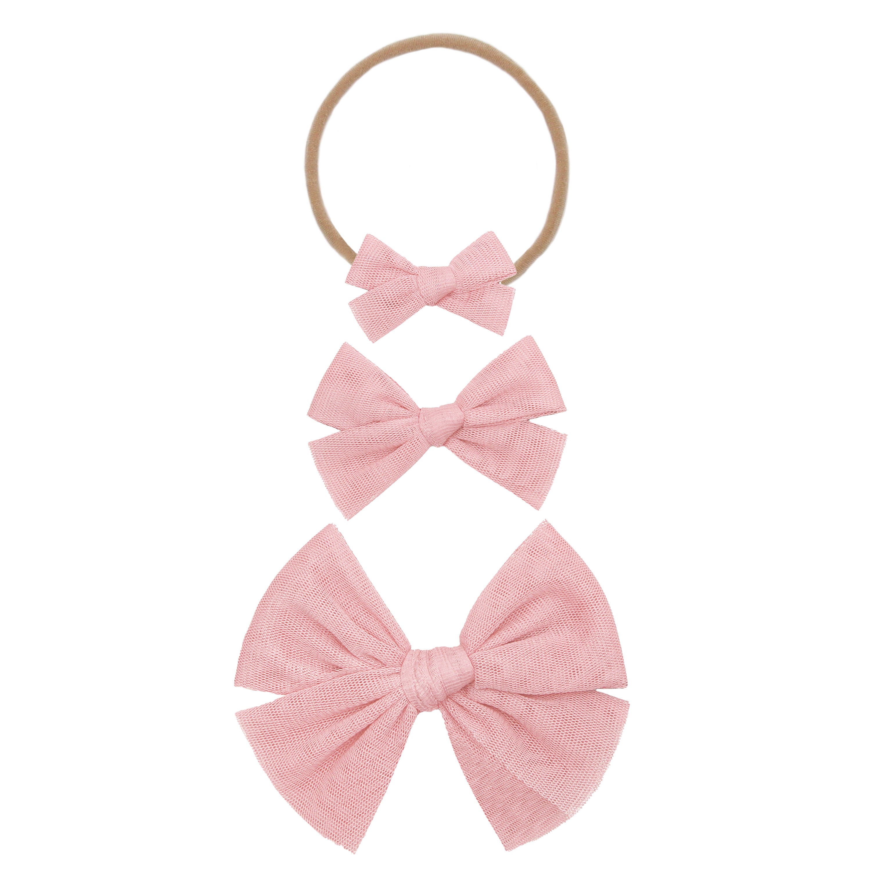 Tulle Bow - Bubblegum