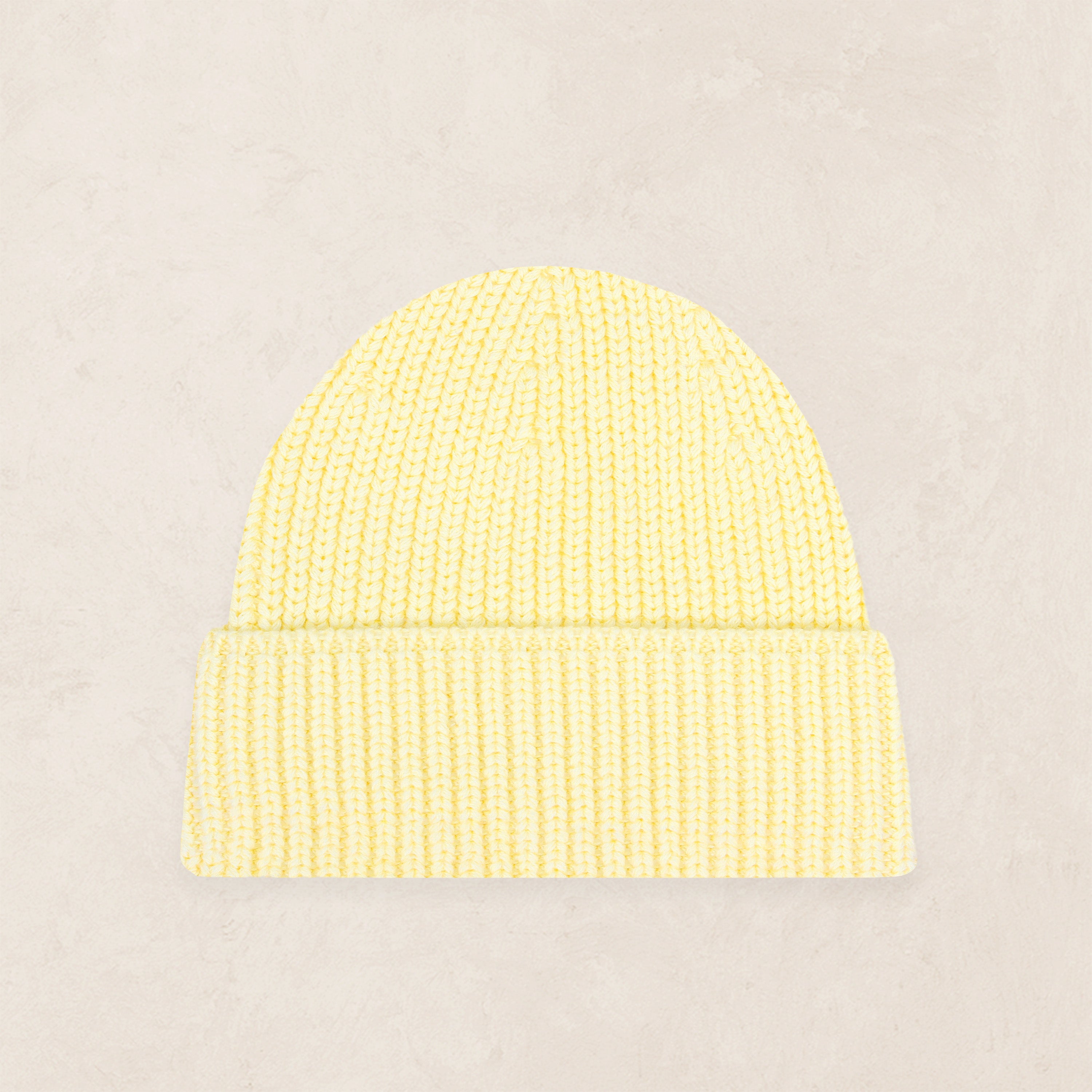 Knit Beanie - Butter Yellow