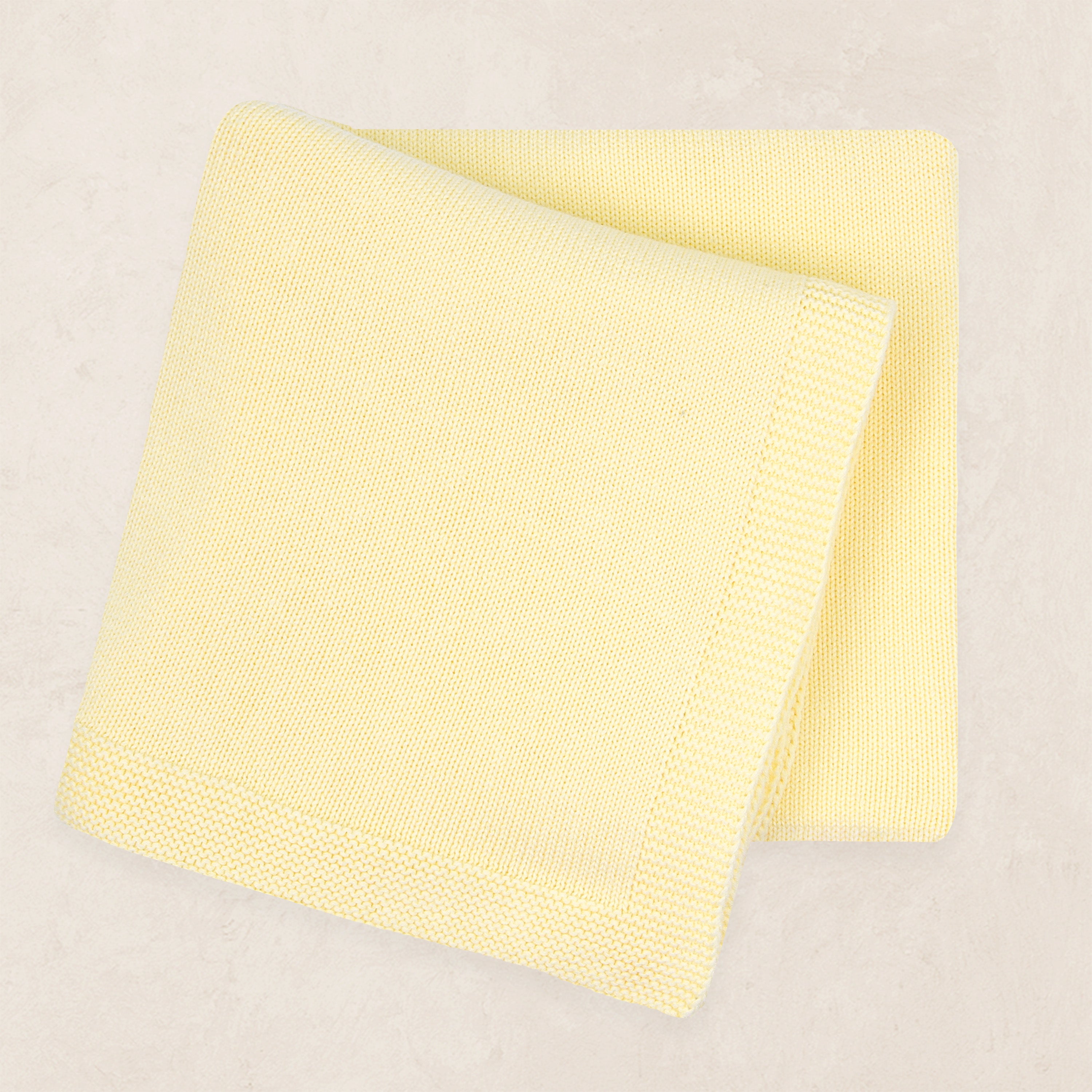 Knit Blanket - Butter Yellow