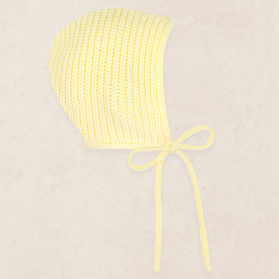 Knit Bonnet - Butter Yellow