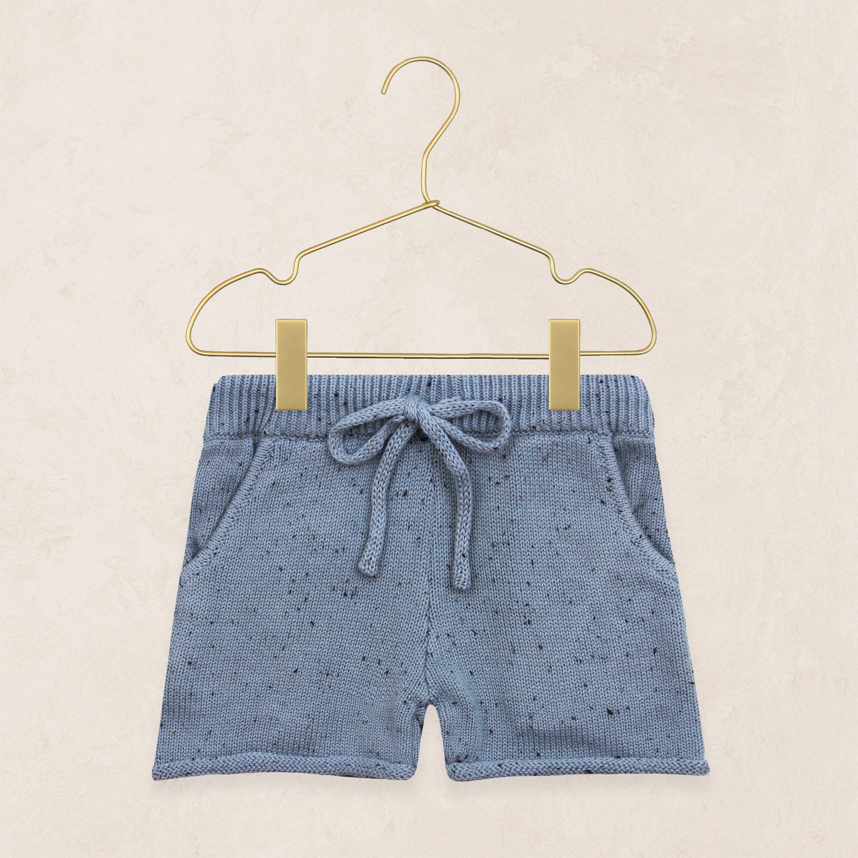 Knit Shorts - Cadet Speckle