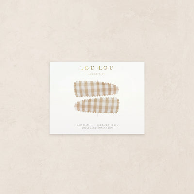 Scallop Snap Pack - Carmel Gingham