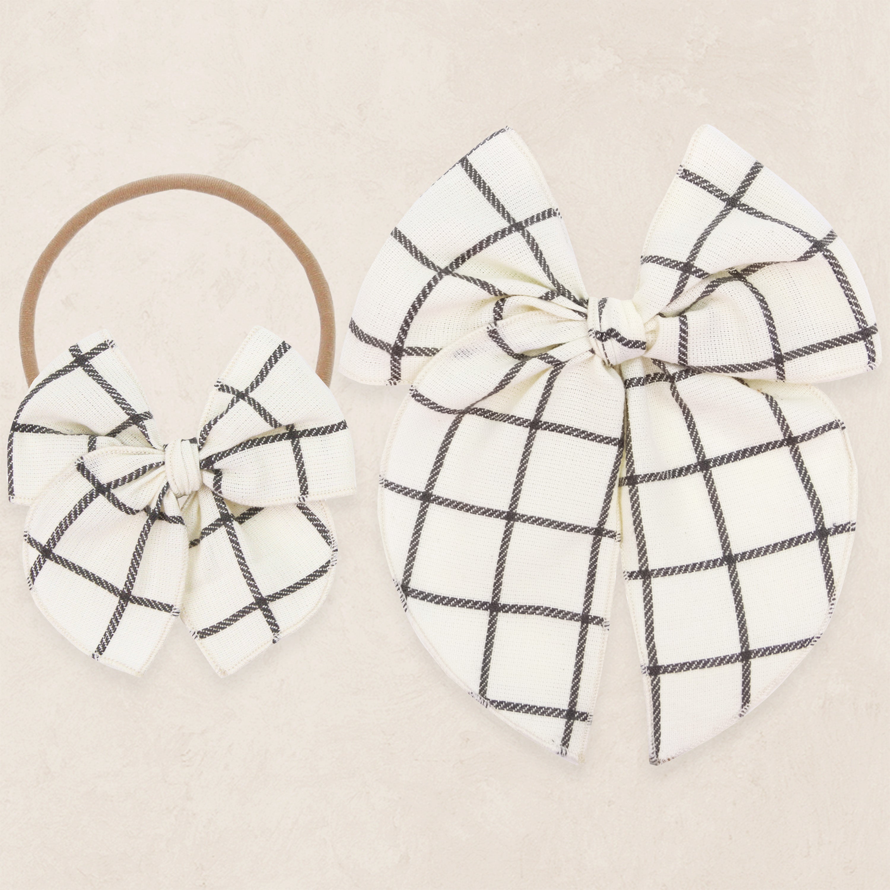 Heirloom Bow - Charcoal Grid