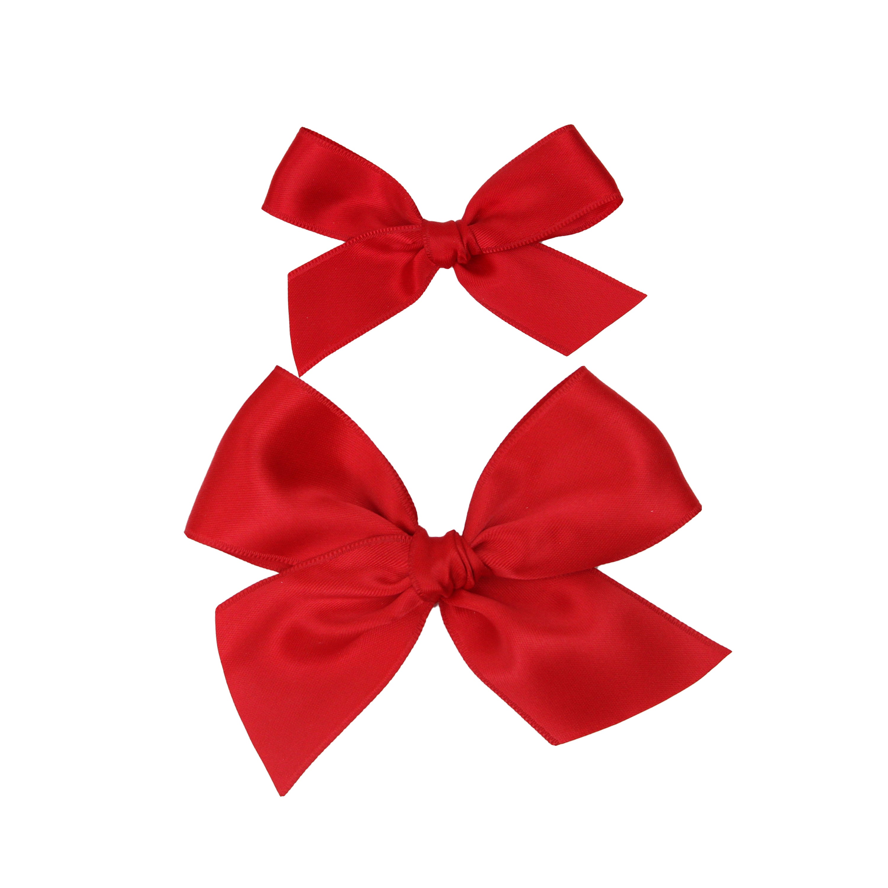 Satin Bow - Cherry