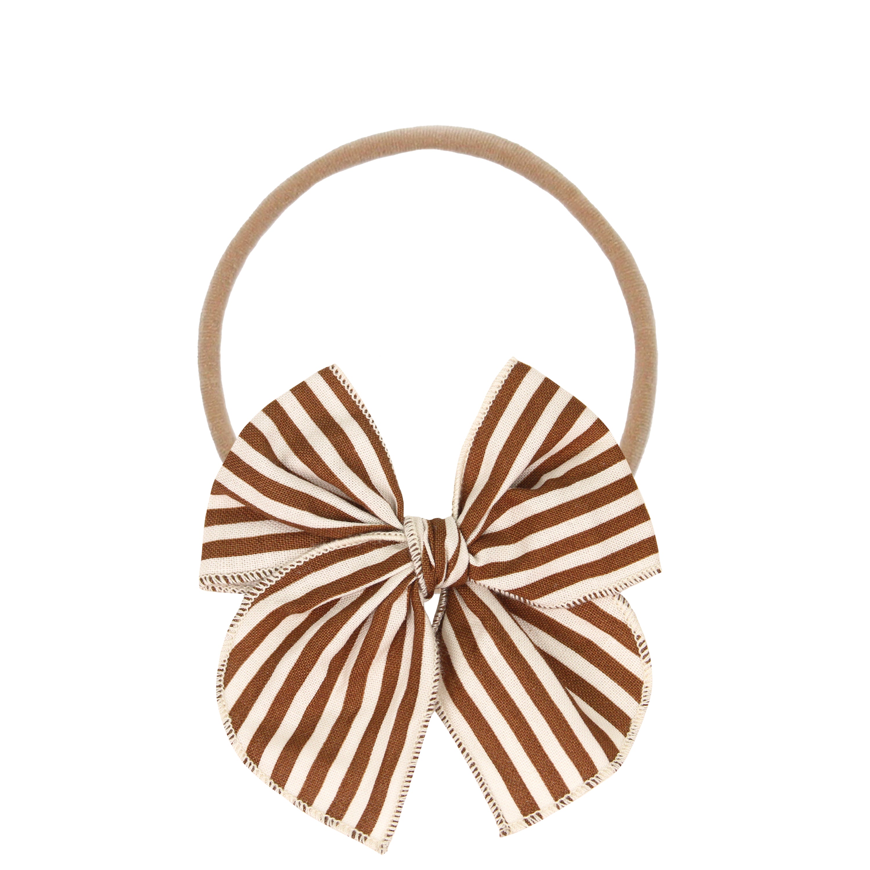 Heirloom Bow - Cocoa Stripe