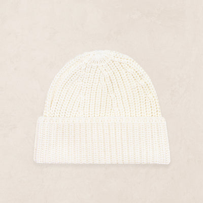 Knit Beanie - Ivory
