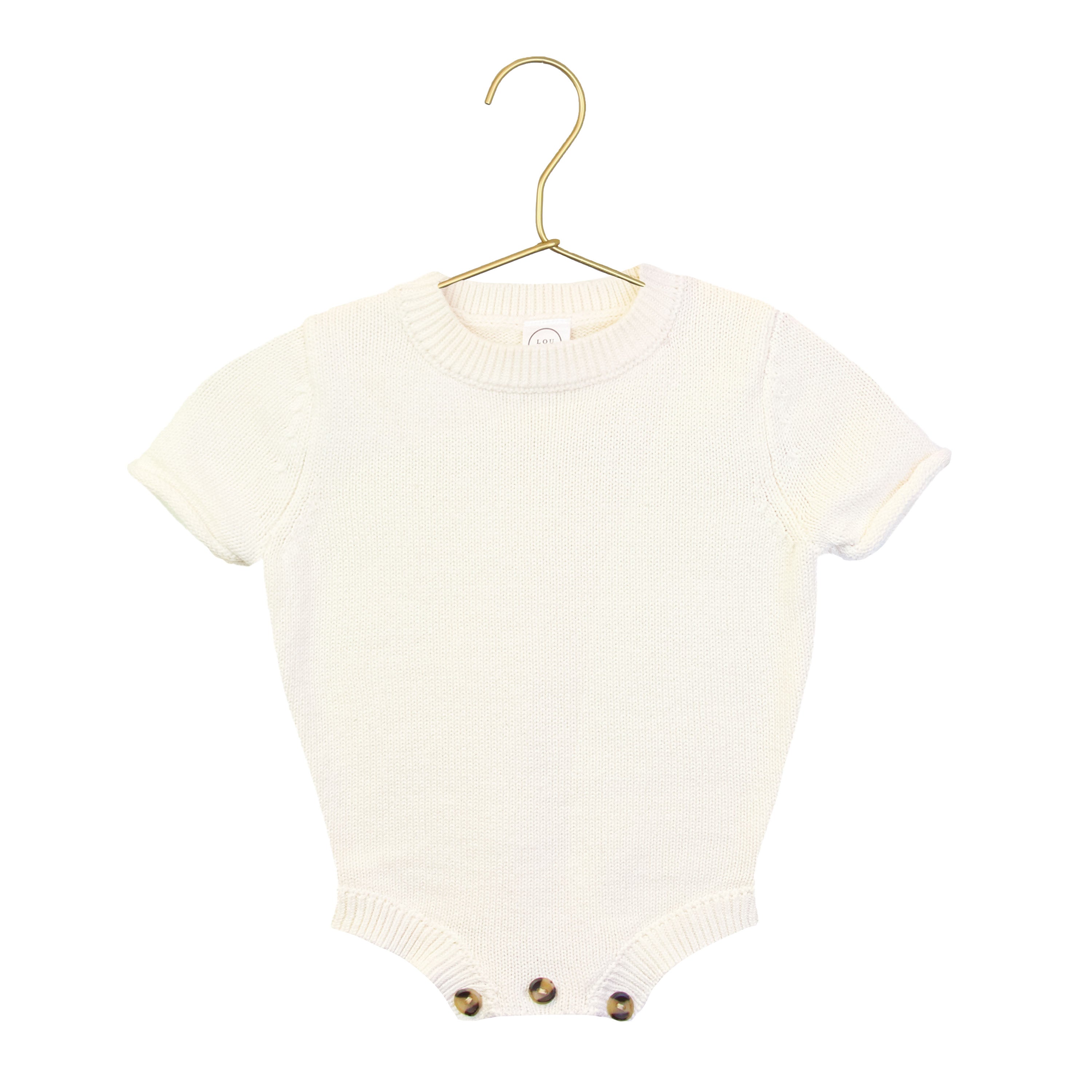 Bow Embroidery - Knit Onesie