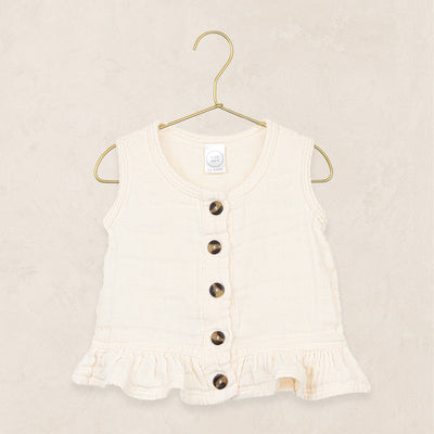 Ruffle Tank - Cream