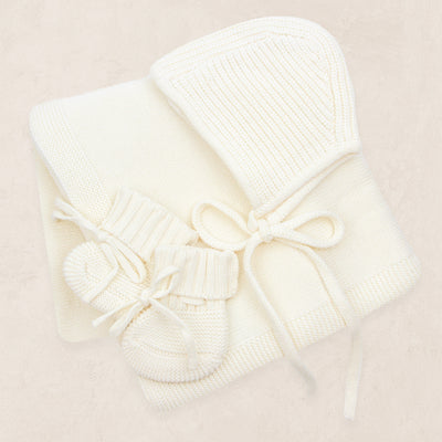 Knit Bonnet Bundle - Ivory