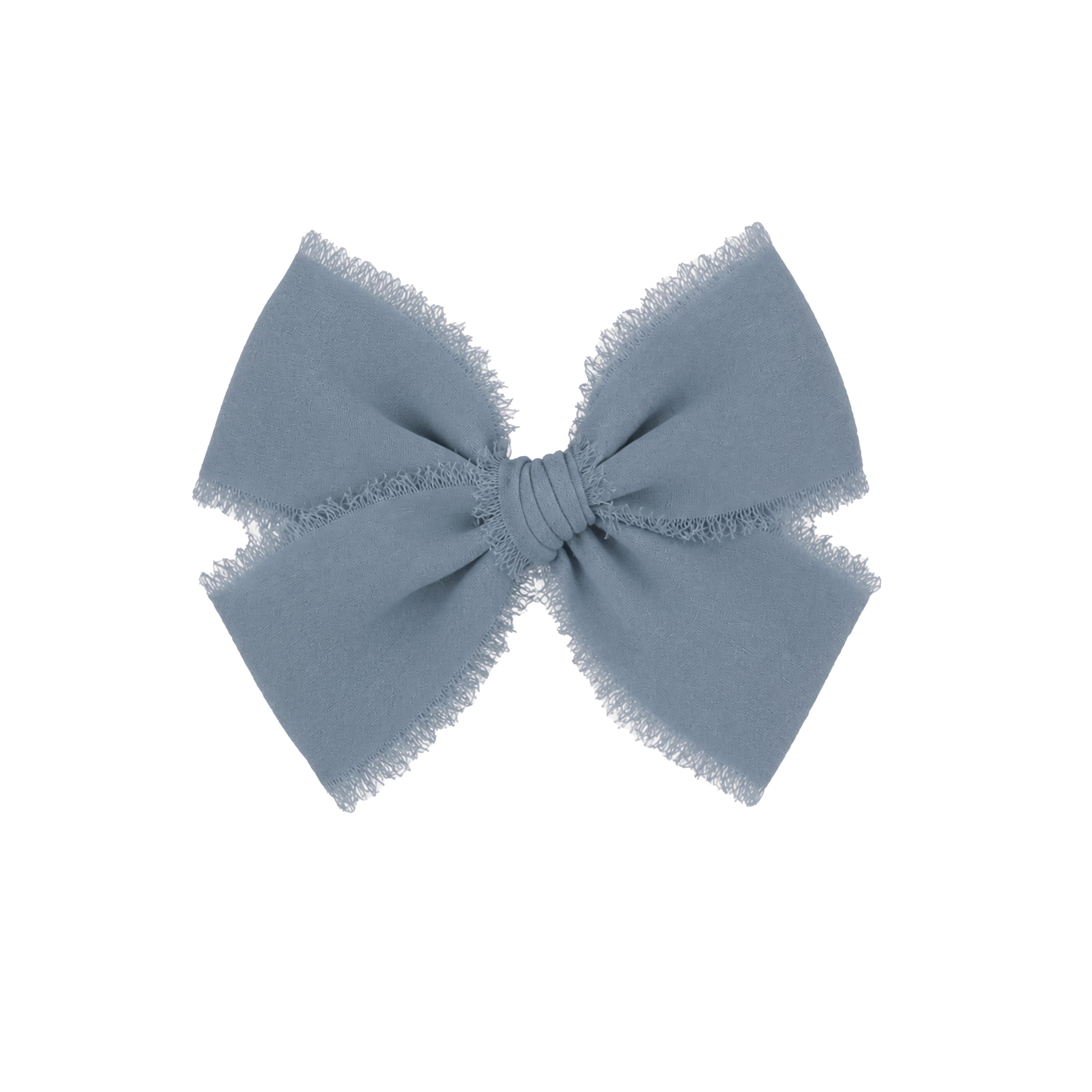 Chiffon Bow - Steel Blue Clip