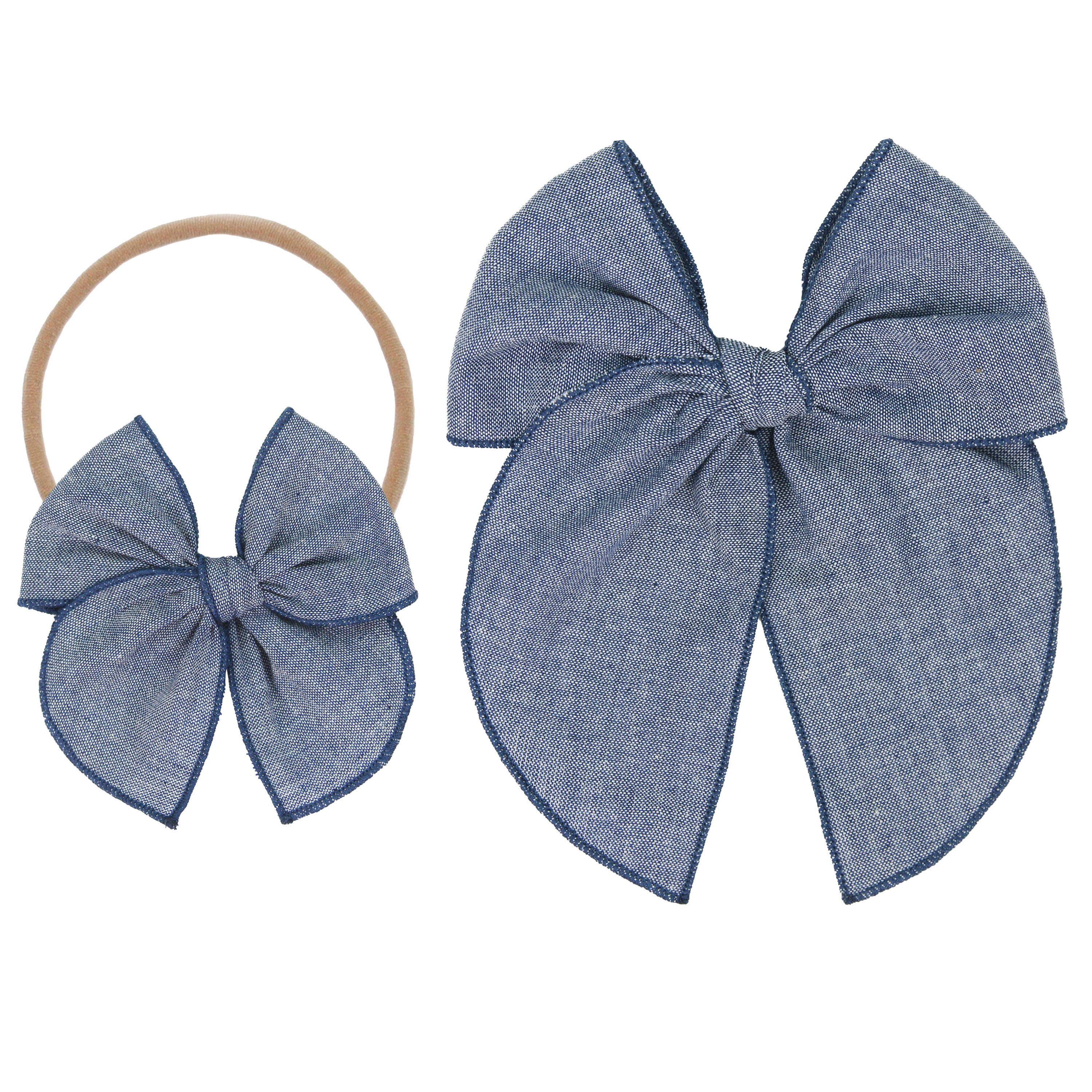 Heirloom Bow - Denim