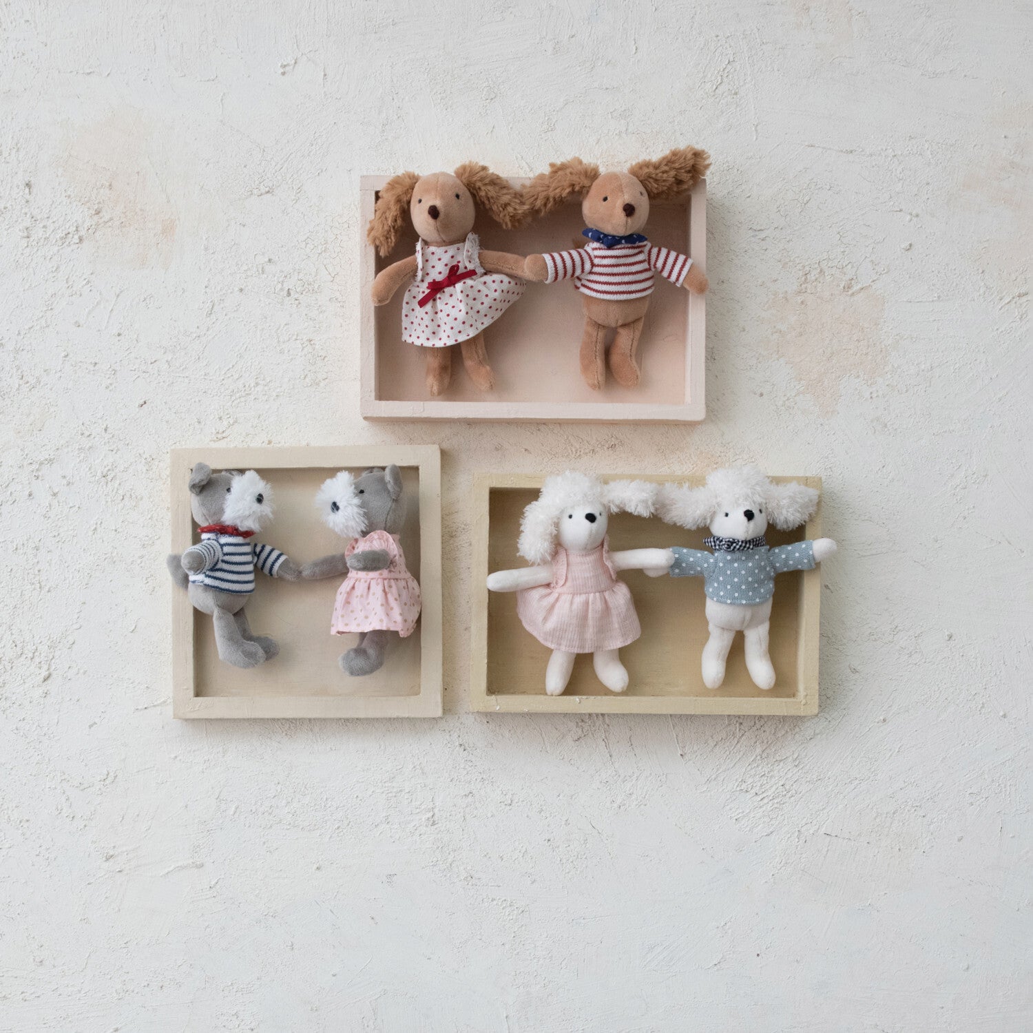Mini Plush Dressed Dogs