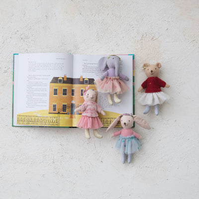 Plush Cotton Animal in Dress