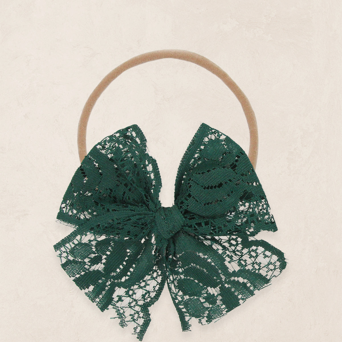 Lace Bow - Evergreen