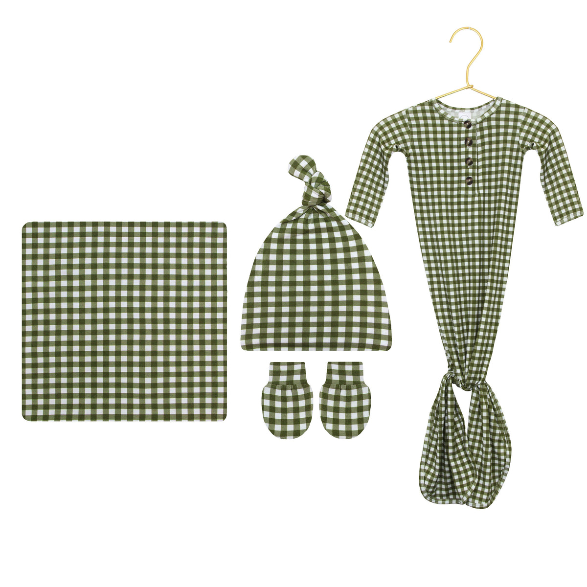 Forrest Newborn Hat Bundle + Knotted Gown