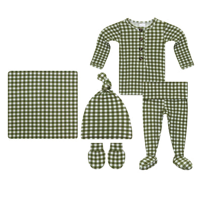 Forrest Newborn Hat Bundle + Top + Bottoms