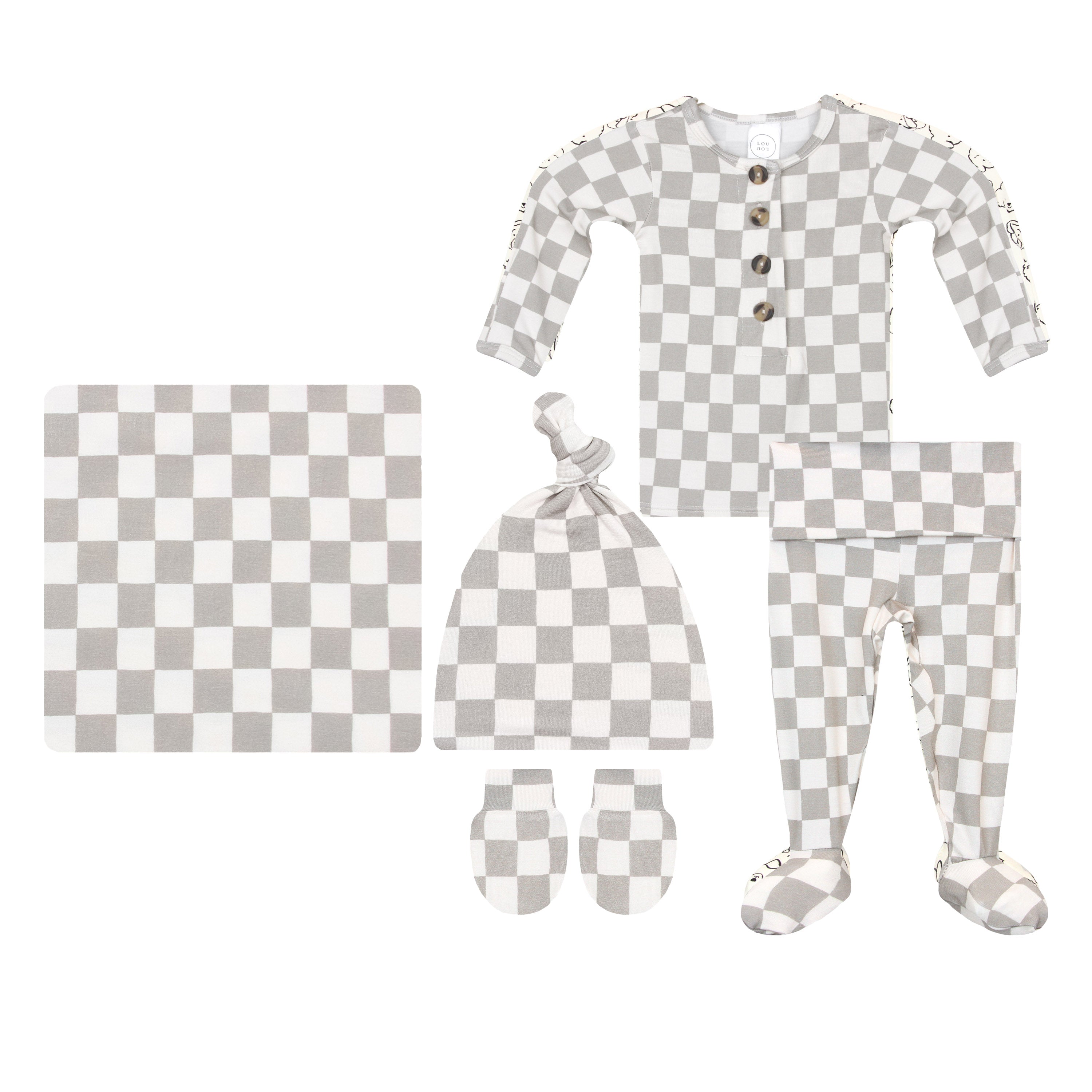 Palmer Newborn Hat Bundle (Top + Bottom)