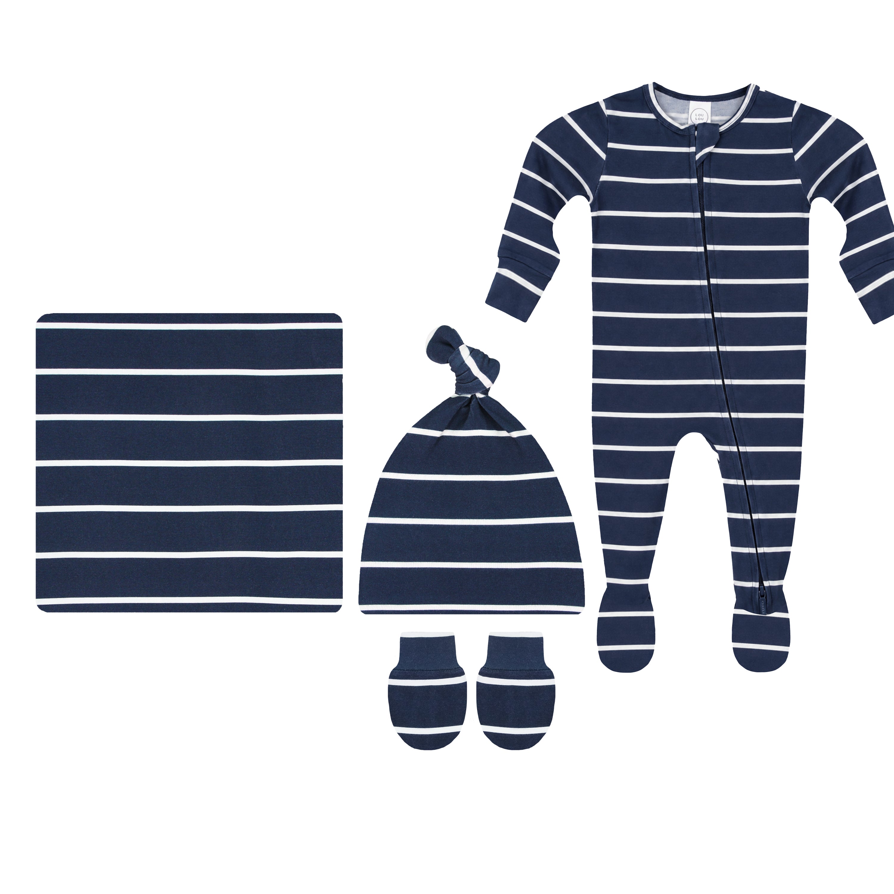 Hayes Newborn Hat Bundle + Zipper Footie