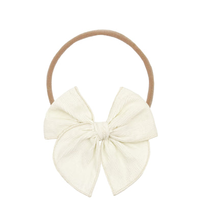 Heirloom Bow - Sugar Corduroy Headband
