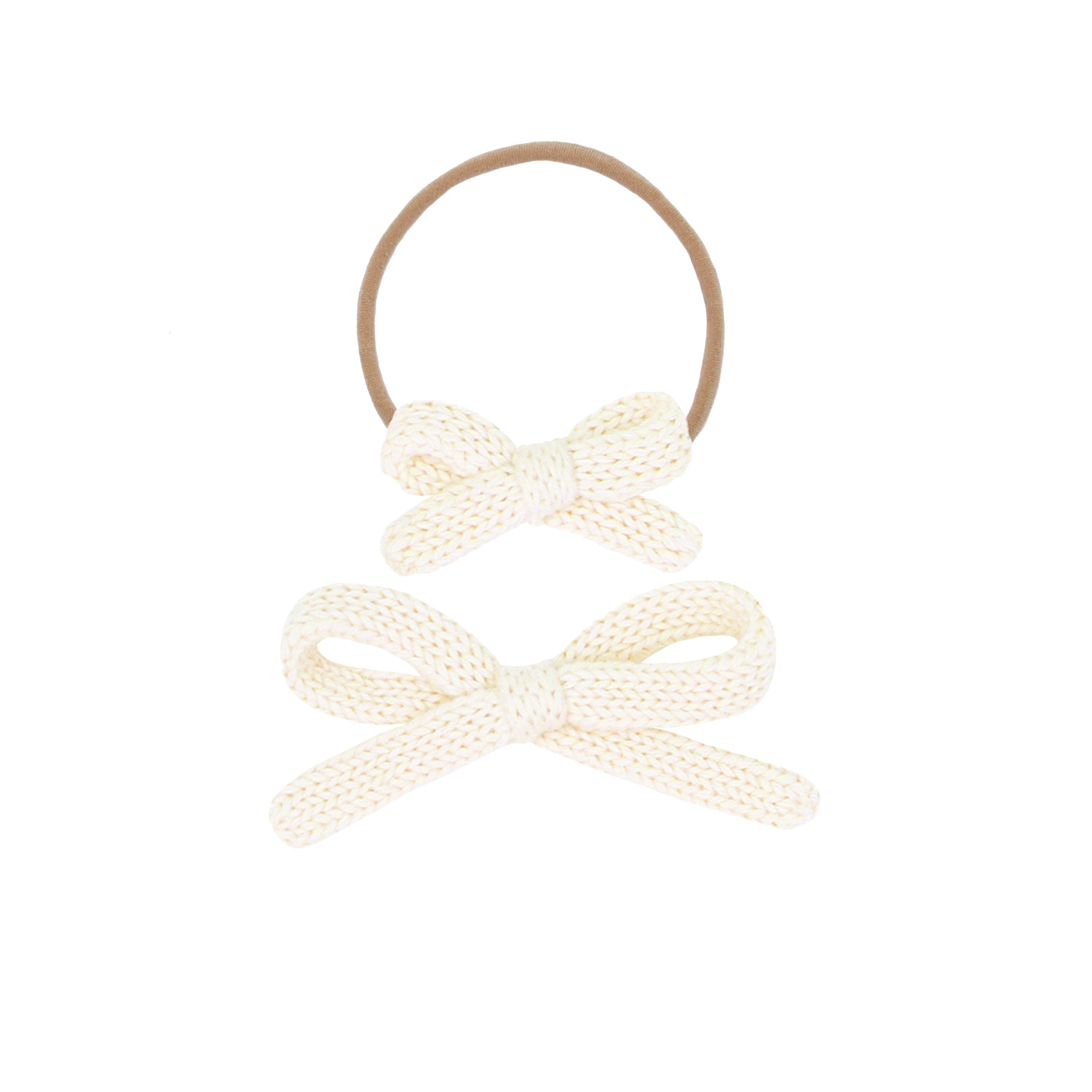 Sweater Bow - Ivory Knit Headband