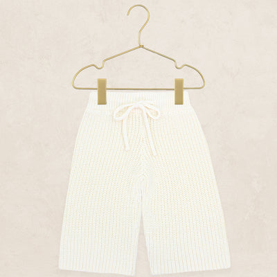Knit Chunky Wide Leg Pant - Ivory