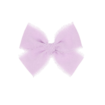 Chiffon Bow - Lavender Clip