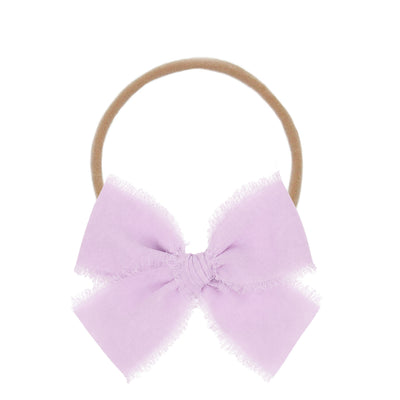 Chiffon Bow - Lavender Headband