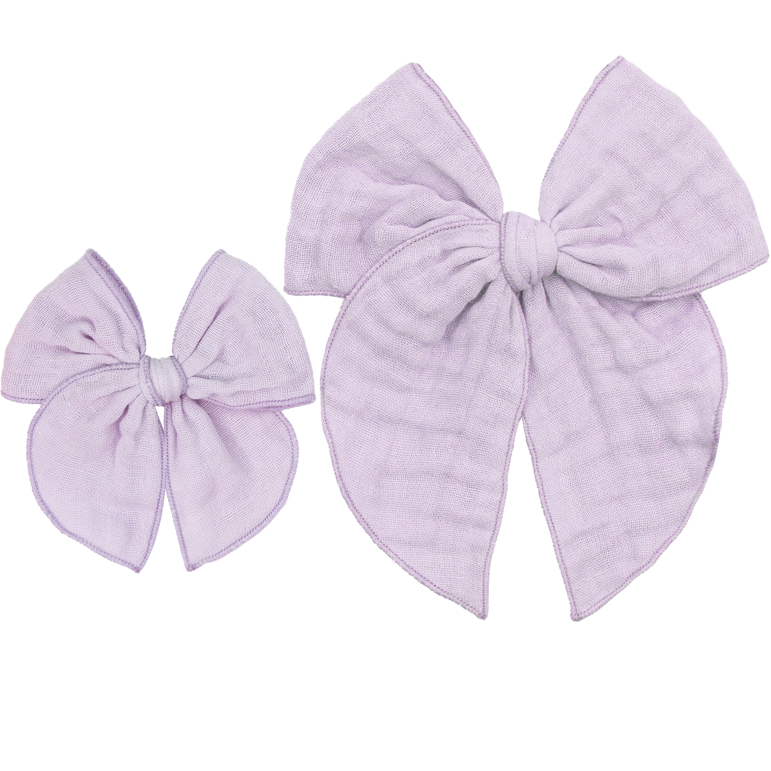 Cloud Muslin™ Heirloom Bow - Lilac Clip