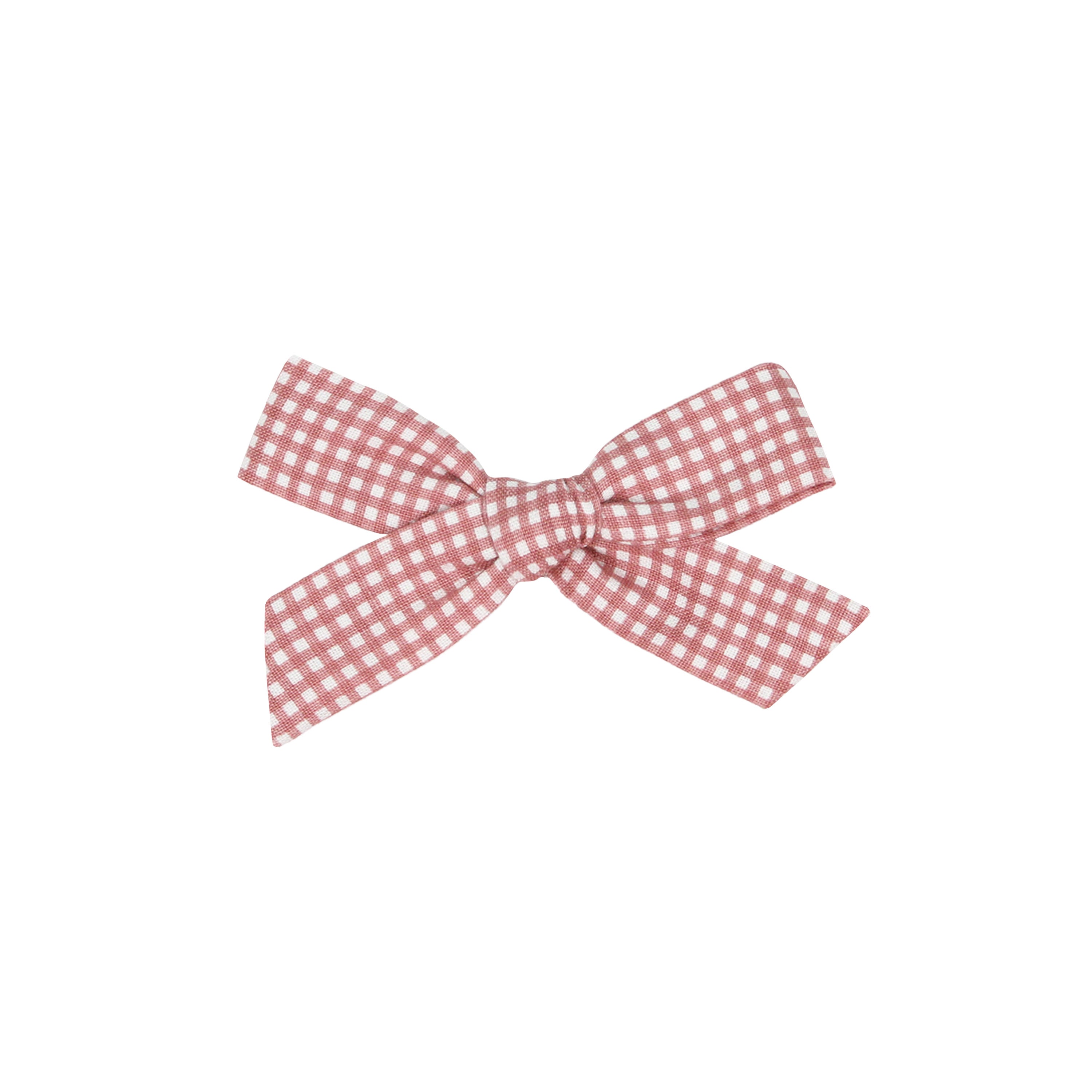 Classic Bow - Berry Gingham Petite Clip