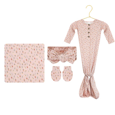 Mila Newborn Headband Bundle (Gown)